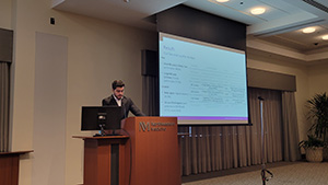 Halil Aktas gives Northwestern research presentation