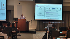 Justin Baraboo gives Northwestern research presentation