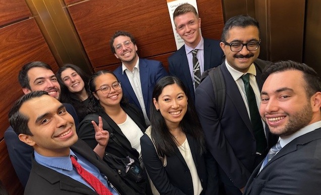 First Year Residents in Elevator
