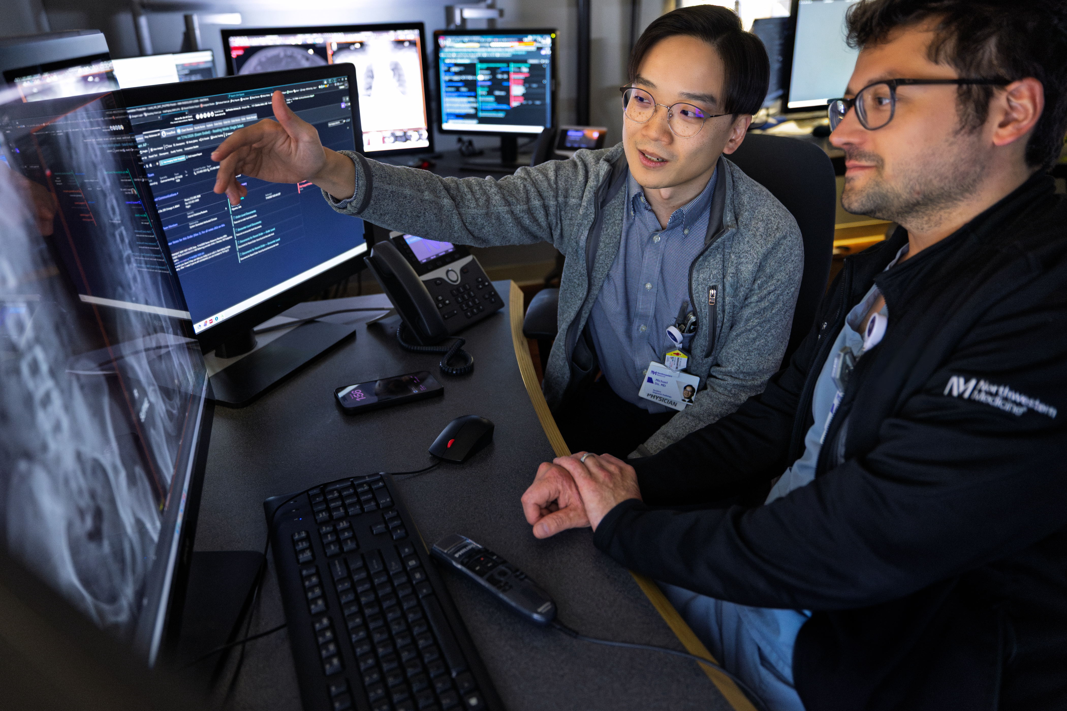 Radiology Residents in Reading Room